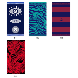 42-2698 JACQUARD BEACH TOWEL WITH PATTERNS χονδρική, Summer Items χονδρική