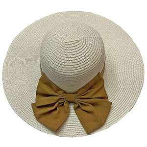 42-2727 WOMEN'S HAT PAPER WITH LARGE BOW χονδρική, Summer Items χονδρική