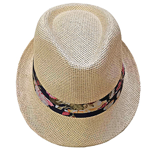 42-2737 SOLID COLOR CRAB HAT WITH FLOWER PATTERN χονδρική, Summer Items χονδρική