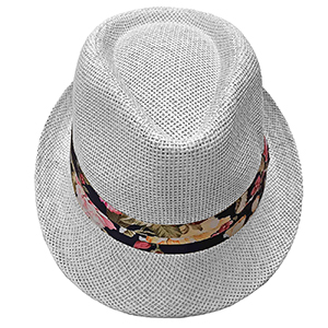 42-2737 SOLID COLOR CRAB HAT WITH FLOWER PATTERN χονδρική, Summer Items χονδρική