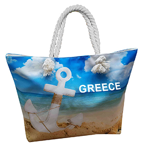42-2741 BEACH BAG GREAT GREECE ANCHOR χονδρική, Summer Items χονδρική