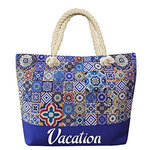 42-2924 PATTERNED VACATION BAG χονδρική, Summer Items χονδρική