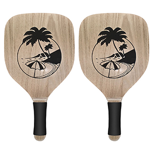 42-454 WOODEN BEACH RACKETS WITH HANDLE χονδρική, Summer Items χονδρική