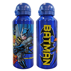 50-2845 ΠΑΓΟΥΡΙ ΜΕΤΑΛΛΙΚΟ BATMAN 21x6,5cm  500ml χονδρική, Σχολικά χονδρική