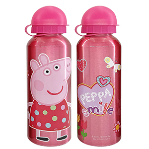 50-2846 Παγούρι Μεταλλικό Peppa pig 500ml 21x6,5cm 500ml χονδρική, Σχολικά χονδρική