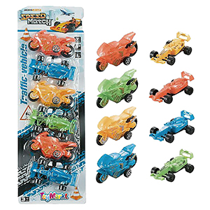 70-2254 6 PULL BACK VEHICLES IN TABS χονδρική, Toys χονδρική