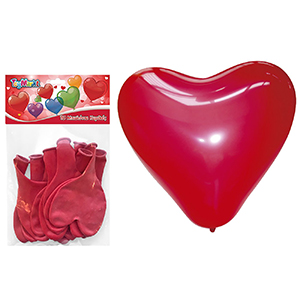 71-162 SET OF 10 RED HEART BALLOONS 23cm χονδρική, Toys χονδρική