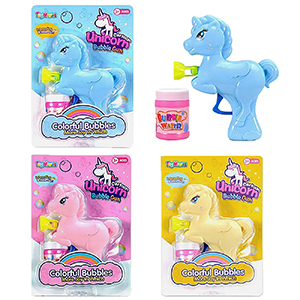 71-3378 Inertial Solid Color Unicorn Bubble Gun (can hold sugar) χονδρική, Toys χονδρική
