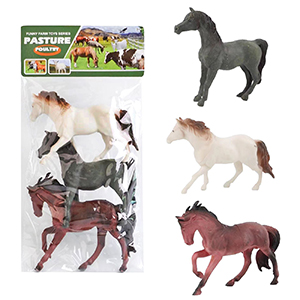 71-3415 SET OF 3 HORSES 16cm IN A BAG χονδρική, Toys χονδρική