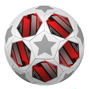 71-3457 RED REINFORCED SOCCER BALL WITH STAR χονδρική, Toys χονδρική