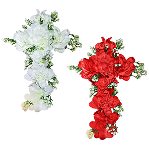 73-2048 CROSS WITH 8 ROSES χονδρική, Easter Items χονδρική