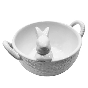 73-2065 RABBIT BASKET WITH HANDLE χονδρική, Easter Items χονδρική