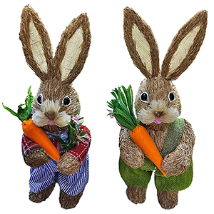 73-2072 RABBIT WITH CARROTS χονδρική, Easter Items χονδρική