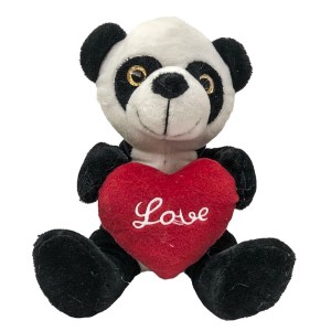 79-380 PANDA BEAR 20cm WITH LOVE HEART χονδρική, Valentine Items χονδρική