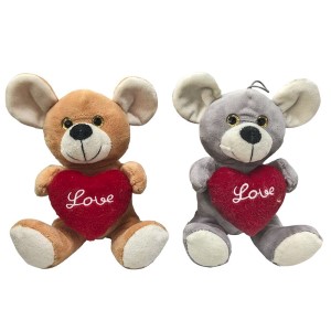 79-382 MOUSE WITH LOVE HEART 20cm χονδρική, Valentine Items χονδρική