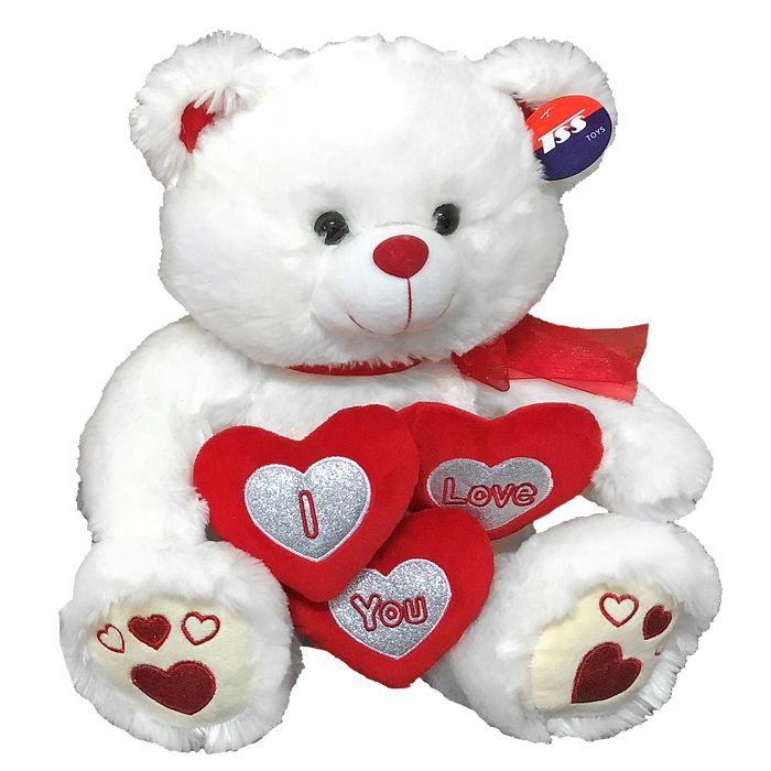 79-423 BEAR WITH 3 HEARTS χονδρική, Valentine Items χονδρική