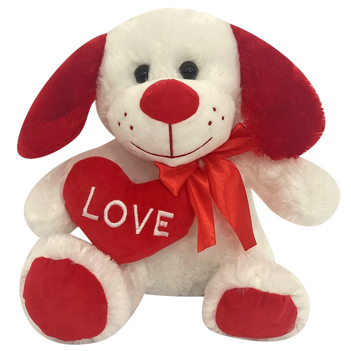 79-438 WHITE BEAR WITH KOKKINH LOVE HEART χονδρική, Valentine Items χονδρική