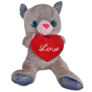 79-453 LOVE HEART TODDLE CAT χονδρική, Valentine Items χονδρική
