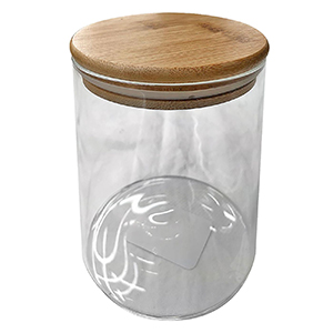 80-1945 Borosilicate JAR WITH WOODEN SAFETY LID χονδρική, Houseware Items χονδρική