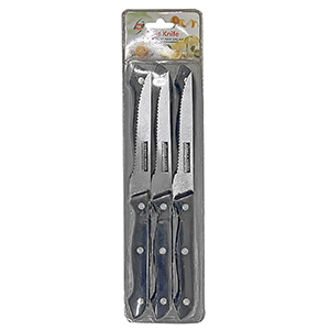 80-2023 KNIVES SAW WITH BLACK HANDLE SET=6 PCS χονδρική, Houseware Items χονδρική