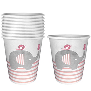 80-2092 ELEPHANT PAPER CUP PACK=8PCS χονδρική, Novelties χονδρική