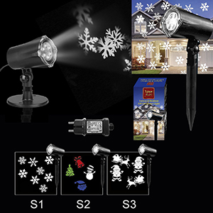93-2253 4 LED SPOTLIGHT WITH CHRISTMAS PATTERN χονδρική, Christmas Items χονδρική