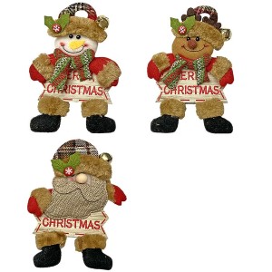 93-2791 XMAS FIGURE WITH SIGN χονδρική, Christmas Items χονδρική