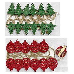 93-2801 GARLAND WITH 12 XMAS JEWELS χονδρική, Christmas Items χονδρική