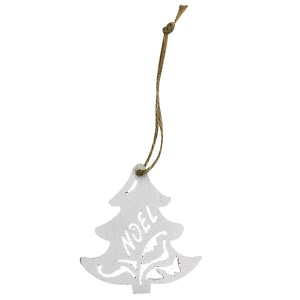93-3152 WOODEN WHITE TREE ORNAMENT χονδρική, Christmas Items χονδρική