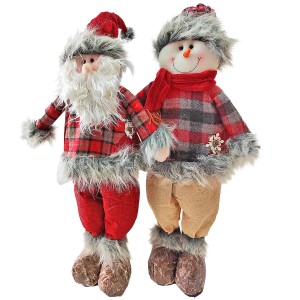 93-3253 CHRISTMAS FIGURE LARGE CHECKED CLOTHES χονδρική, Christmas Items χονδρική